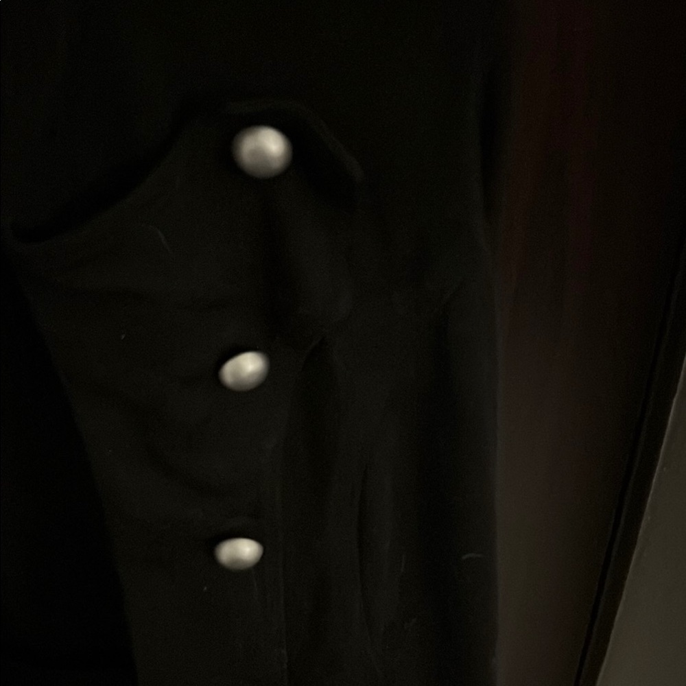 Edge Black Blazer Sleek Suit Jacket - Picture 3 of 9